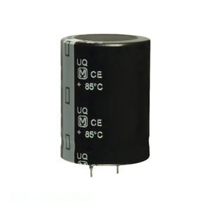 Condensateur à montage traversant EET-UQ2W331DA, 330 µF, 20 %, 450 V, en aluminium, à connecteurs SNAP TH, Distributeur agréé - Product Image 1