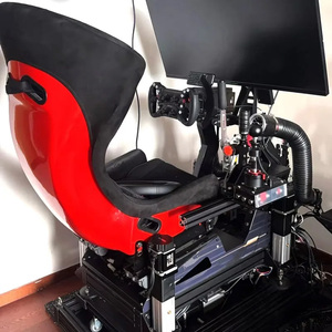 de conducción de coche con soporte de monitor único, kit de simulación de carreras de extrusión de aluminio negro, 4080 - Product Image 5