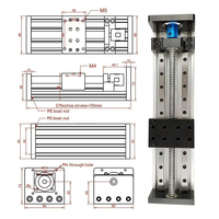 Kit de moteur linéaire à vis à billes CNC, table coulissante SFU1605, moteur Nema23, table coulissante, guide linéaire, module de mouvement axe XYZ