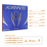 Loki 2024 Nouveauté K3 Caoutchouc de tennis de table 37 Dureté Non collant Caoutchouc de raquette de ping-pong avec éponge noire NEGH
