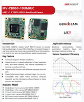 Kamera Industri HIK ROBOT Asli Baru MV-CB060-10UC-C, Kamera Level Board Warna 6MP, Antarmuka USB 3.0