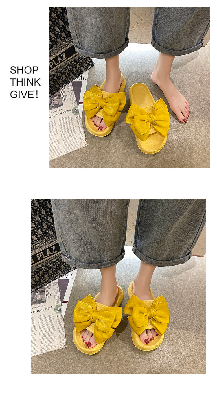 Oversized Butterfly Slippers Girls Slides Shoes Outdoor Beach Non-slip Woman Slippers