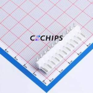 W396110K-11PY2113 Wire-to-Board Pin Header Bent Lead Through Hole,P=3.96mm Connector 1x11P 3.96mm Right Angle Insert VH - Product Image 1