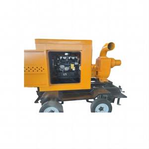 Pompe de drainage haute pression pour l'irrigation des terres agricoles, moteur diesel, remorque mobile, auto-amorçante - Product Image 4