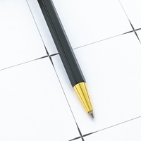 Stylo bille hexagonal à bouton-poussoir de 1,0 mm, logo personnalisé, stylo d'écriture pour le bureau et les étudiants, stylo publicitaire promotionnel pour hôtel