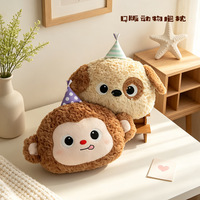 Coussin lesté anti-stress en peluche super douce en forme de cochon version Q, 40 cm, rembourré en coton PP, matière polyester, pour anniversaire