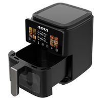 Friteuse à air certifiée CE CB GS 1200W 4,5L en acier inoxydable pour les commandes en gros et OEM ODM