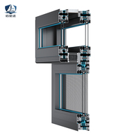 Ventana Acústica de Aluminio con Rotura de Puente Térmico para Balcón de Apartamento, Aislamiento Térmico y Reducción de Ruido Resistente a la Intemperie