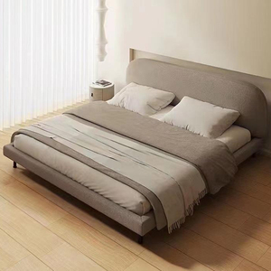 Lit King Size Moderne avec Système de Support en Lattes de Bois Robuste - Product Image 3