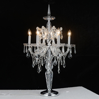 Lampe de table européenne en cristal Lampe de table créative Candélabre Centres de table Lampe d'éclairage de salon de luxe Lampe de table