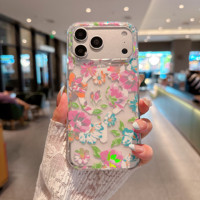 Coque de protection magnétique électroplaquée IMD tendance anti-chute en TPU et PC pour iPhone 16 17 18 Pro Max