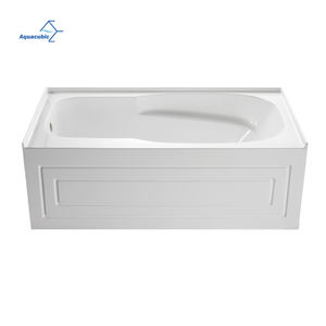 Bañera acrílica rectangular blanca certificada CUPC con faldón frontal delantal, diseño hundido de <span class=keywords><strong>alcoba</strong></span> para baño, tamaño de 60x32 pulgadas - Product Image 3