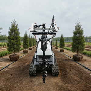 Caricatore Cingolato Diesel per Tutti i Terreni con Trivella per Pali e Cingoli in Gomma per Perforazione di Pali per Recinzioni ad Alta Efficienza - Product Image 4