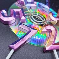 Lilin Parafin Digital Phantom Bentuk Alfabet Numerik Dua Warna Keren untuk Dekorasi Kue Ulang Tahun dengan Pengiriman Gratis