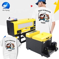 Mesin Printer Mini DTF A3 Ukuran 30cm, Printer Inkjet Digital untuk Film Tempografi Nanjin dengan Penggoyang Bubuk Kecil untuk Kaos