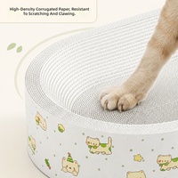 Nouveau lit pour chat en carton ondulé style mignon, griffoir résistant à l'usure, sans poussière, extra-épais, tissage dense, toutes saisons