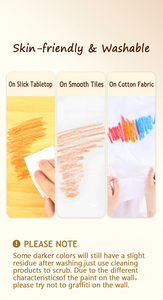 Crayons de cire de <span class=keywords><strong>craie</strong></span> en pastel à l'huile pour le dessin Crayons de cire de <span class=keywords><strong>craie</strong></span> en pastel à l'huile personnalisés pour enfants OEM, non toxiques super lavables - Product Image 6