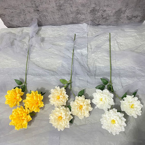 ดอกชางชูขนาดใหญ่ ดอกชบา<span class=keywords><strong>สาม</strong></span>หัว ดอกไม้ประดิษฐ์ ดอกชบา สำหรับตกแต่งงานแต่งงาน ตกแต่งบ้าน ดอกไม้ประดับงานแต่งงาน - Product Image 2