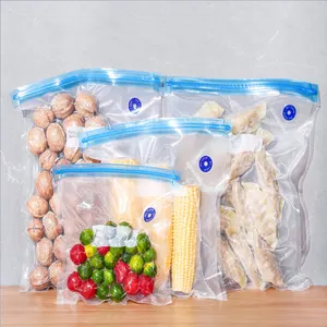 Plástico Cozido Botão Armazenamento Vácuo Ier Bag Food