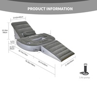 Ensemble de 3 oreillers gonflables en forme de cale avec soutien pour le cou et les bras, soulagement des douleurs aux jambes, réglable, pour le reflux acide
