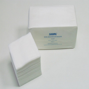 Apósito médico de tela no tejida 5x5cm, estéril, suave, blanco, desechable para el cuidado de heridas - Product Image 3