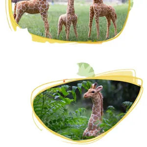 Peluche-Peluche de 40cm con dibujos animados, juguete de Peluche de jirafa grande