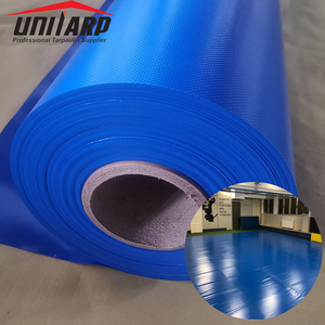 Bâche résistante de PVC enduite de la classe 650G/m2 680G/m2 de <span class=keywords><strong>protection</strong></span> contre l'incendie du vinyle B1 pour le plancher de sports - Product Image 1