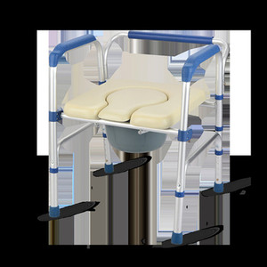 Foldable <b>Commode</b> Chair Aluminum Alloy <b>Portable</b> Toilet Chair For Seniors Rehabilitation Use - Product Image 3