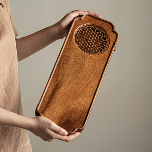 Walnut Wood <b>Tea</b> Tray Irregular Shape Draining Kung Fu <b>Tea</b> <b>Set</b> Household Use - Product Image 2