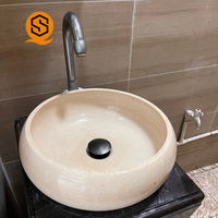 Vasque ovale moderne en surface solide de luxe, taille/forme personnalisable, écologique, facile à nettoyer, pour villa, salle de bain, école