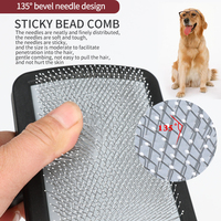 Usine vente en gros brosse peigne à broches métalliques longues brosse à cheveux pour chiens et s
