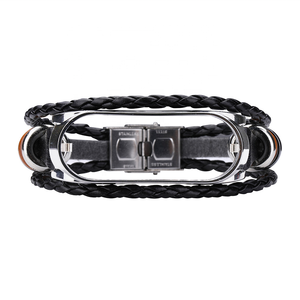 Correa de Repuesto Clásica Retro Dorada y Blanca para <span class=keywords><strong>Mi</strong></span> <span class=keywords><strong>Band</strong></span> 5/6, Brazalete de Cuero con Cuentas y Cierre de Mariposa - Product Image 6