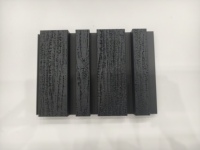 Revêtement mural extérieur en composite bois-plastique (WPC) imperméable et ignifuge, à grain de bois 3D en relief, pour clôture et façade décorative