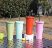Vaso Térmico Clásico Delgado de Acero Inoxidable de Lujo 2026 con Popote, Logotipo Personalizado, Aislamiento al Vacío, Taza de Viaje de 12-24 Horas, Caja de Regalo para Negocios