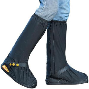 Pelindung Sepatu Lipat Tahan Lama Anti Selip Tahan Aus untuk Luar Ruangan, Model Tabung Panjang, Unisex, Terintegrasi - Product Image 6