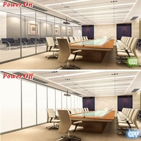 Film intelligent PDLC pour fenêtres et portes, design de protection de la vie privée, film intelligent teinté magique, film intelligent dépoli pour billets bancaires, rouleau