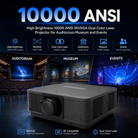Projecteur laser pour grandes surfaces 10000 ANSI Lumens WUXGA 3LCD pour projection immersive et projection mapping