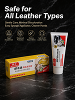 Crema para zapatos de cuero con lanolina de 70g, anti-roturas por sequedad, nutritiva natural, para calzado de exterior, protección a largo plazo