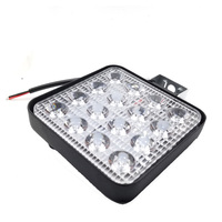 12V 24V 48w super lumineux carré camion d'urgence tout-terrain voiture montage latéral petite lumière de travail led