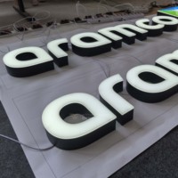 Letras de Canal Acrílicas Iluminadas Frontalmente, Impermeables, Directas de Fábrica, Letrero LED Personalizado para Tiendas en Cadena, Letrero Exterior para Fachada de Marca