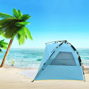 Tienda de playa al aire libre hecha a medida poste automático apertura rápida doble pesca Camping sombrilla para 2 personas para Camping pesca - Product Image 2