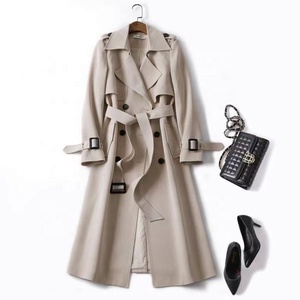 <span class=keywords><strong>Trench</strong></span> Coat <span class=keywords><strong>Donna</strong></span> Lungo X-Large Stile Britannico Kaki Spesso, Nuovo Modello Autunno 2026, Elegante e Casual, per un Look di Tendenza - Vendita all'Ingrosso - Product Image 5