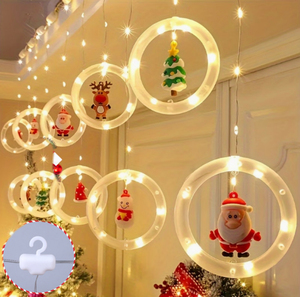 Ringförmige LED-Lichterkette IP44 Niederspannung USB für Zuhause Schlafzimmer Fenster Feiertage Party Weihnachtsdekoration - Product Image 1