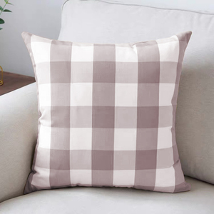 Cojín <span class=keywords><strong>de</strong></span> objeto decorativo divertido <span class=keywords><strong>de</strong></span> lujo Max Plaid Throw Pillow Covers logotipo <span class=keywords><strong>de</strong></span> marca personalizado cuadrado 3D Living Room Pillow - Product Image 1