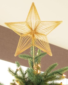 Hot Sale Star Shape Decoration Christmas <strong>Tree</strong> <strong>Topper</strong> with LED Light <strong>Topper</strong> Noel Angel <strong>Tree</strong> <strong>Topper</strong> - Product Image 2