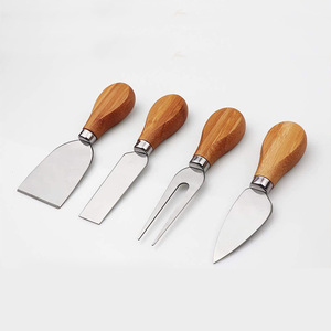 Tabla de quesos de bambú, apta para queso, frutas, pan, mantequilla, tabla de cortar multifuncional, estilo occidental - Product Image 2