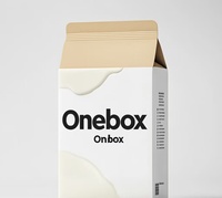 Boîte à lait personnalisée imprimée, emballage en carton recyclable pour boissons