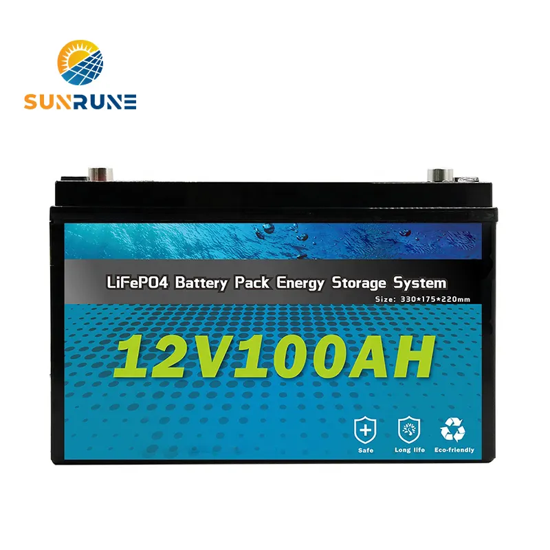 Penjualan Terbaik Lifepo4 Inverter Baterai Lithium Ion 100Ah 120Ah 150Ah 200Ah 250Ah 12V Siklus Dalam Baterai Lithium Besi Fosfat