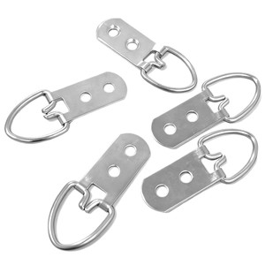 Anneau de suspension à double trou en fil d'argent épais, crochet métallique pour cadres photo, tableaux de dessin, calligraphie, capacité de charge de 10 à 15 kg - Product Image 4