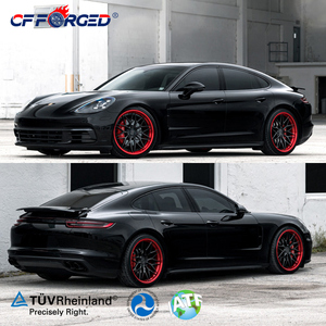 Vente Flash Jantes Forgées Monobloc Multi-Rayons Noir Rouge 19 20 21 Pouces 5x112 pour <span class=keywords><strong>Porsche</strong></span> Panamera 970 971 Conception Personnalisée OEM ODM - Product Image 5